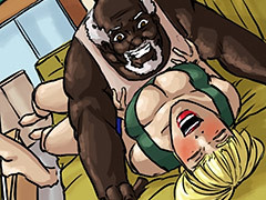 Pushing the white woman on..